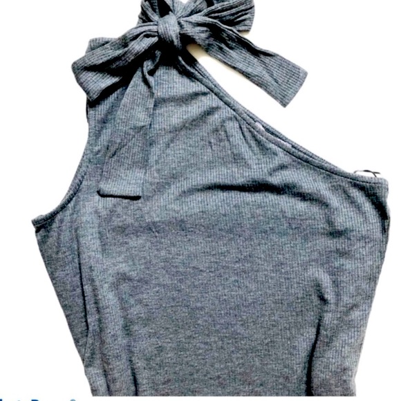 1. State Dresses & Skirts - Ribbed Knit Dress One Shoulder Cutout Bodycon NWT 1.State Cocktails Sexy XS